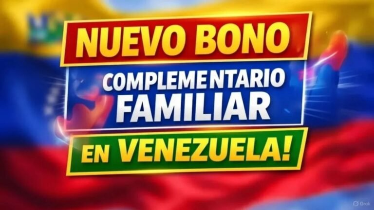 Nuevo Bono Complementario Familiar en Venezuela Cómo Cobrarlo a Través del Sistema Patria